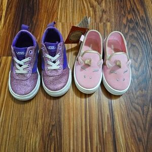 Toddler Vans and Oomphies Slip On Shoes